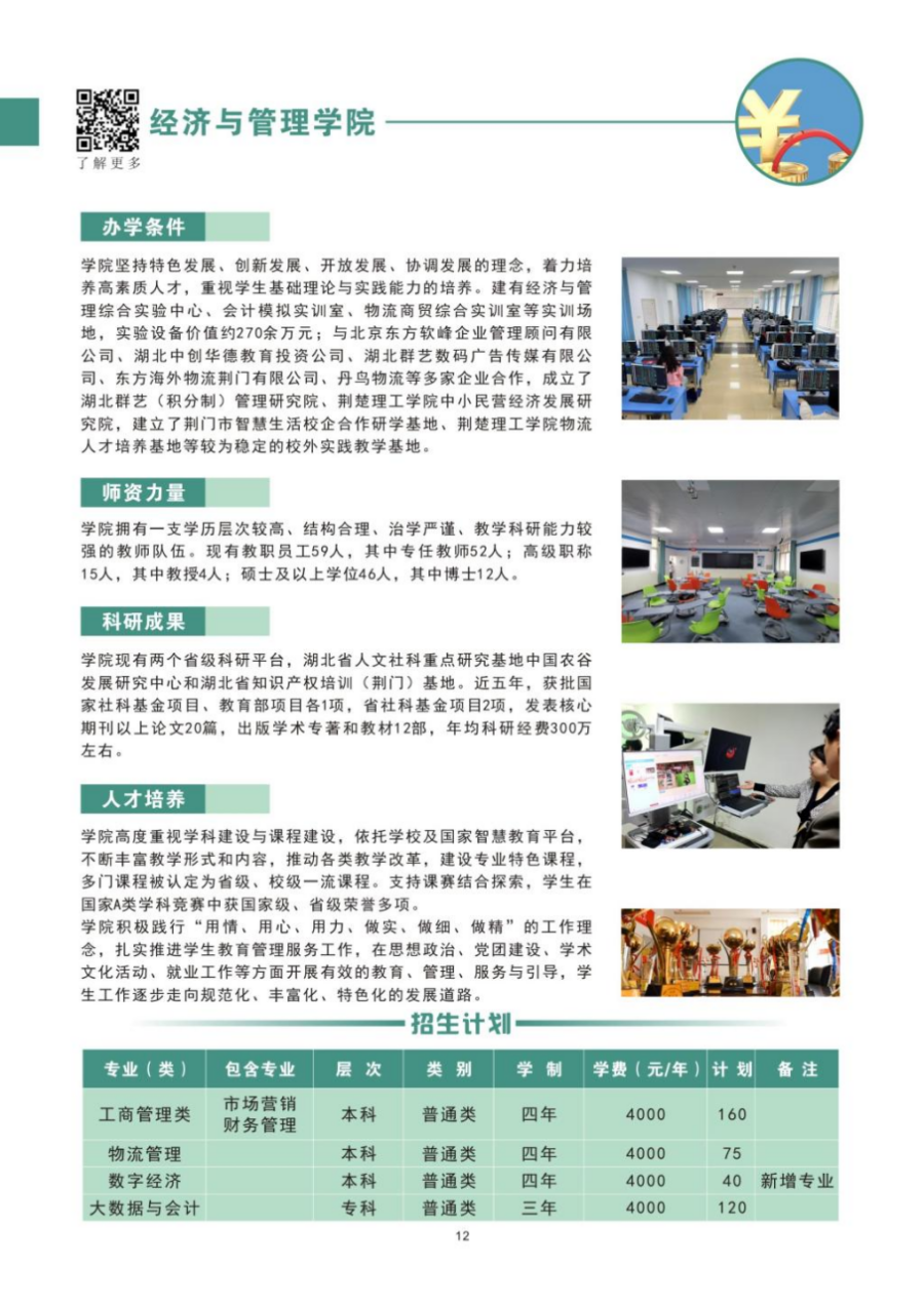 荊楚理工學(xué)院－2024年招生簡(jiǎn)章