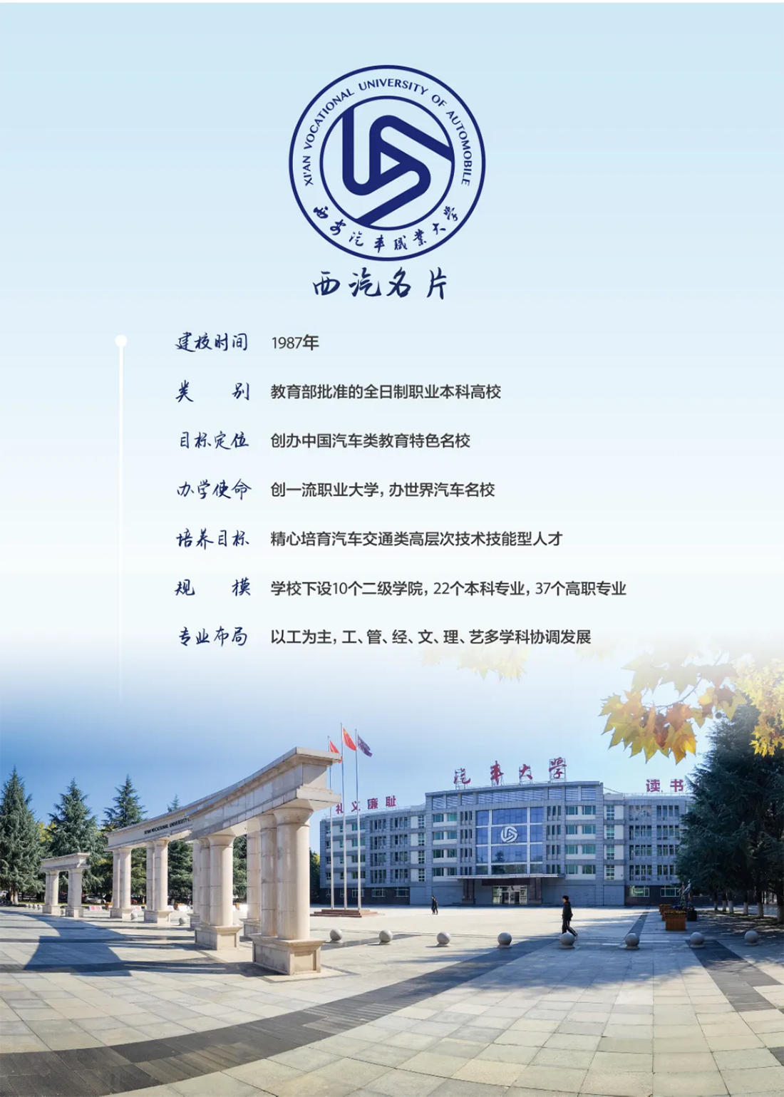 西安汽車職業(yè)大學(xué)2025五年制高職報考指南